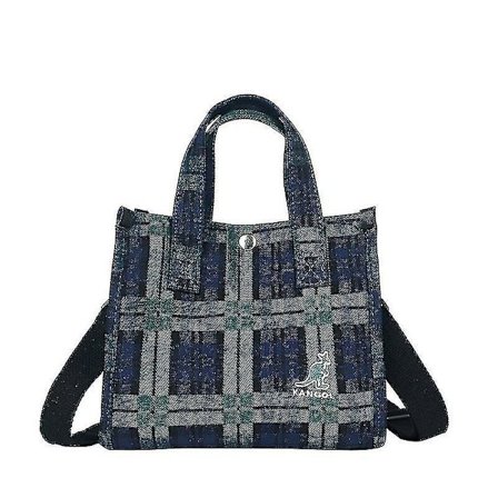 Kangol 3831 Damväska Koreanska Flickor Mode Rutig Väska Stor Kapacitet Kangol Dam Axelväska Student Mode Crossbody Väska