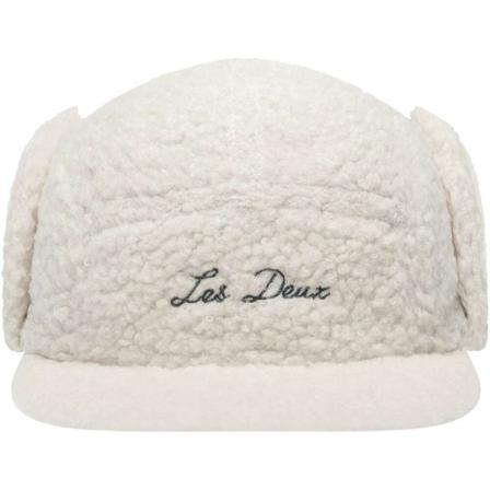 Les Deux 5-panel pile winter Pet ivory teddy , Beige , Heren , Maat: ONE Size Petten