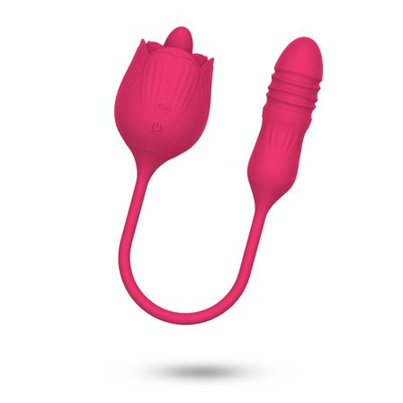 LICKING ROSE + THRUSTING DILDO - Vuxen.se - Vibrator