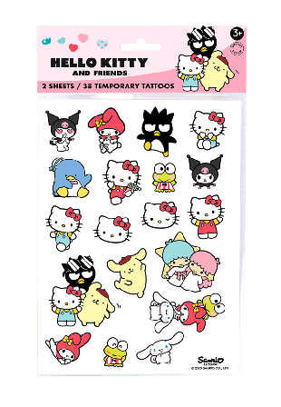 Hello Kitty Barntatueringar Skapa & pyssla Unisex ONESIZE