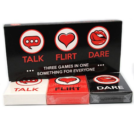 Talk Flirt Dare Party Game Cards, brettspill, egnet for drikke