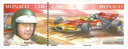Monaco - Jochen Rindt - Postfrisk sæt 2v