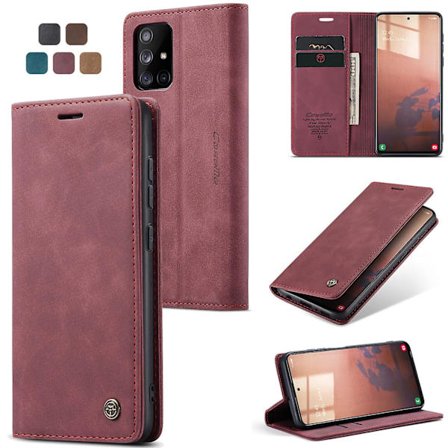 Kompatibel med Samsung Galaxy A51 4g Case Kortplats Flip Magnetisk Stativ Case För Samsung Galaxy A51 4g Premium Pu Leather Wallet Kic