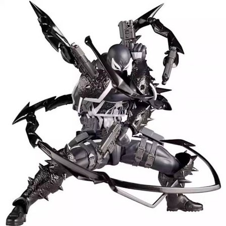 Yamaguchi Style Marvel Venom 3 Svart och Vit Anti-Venom Agent Actionfigur Modell Leksak