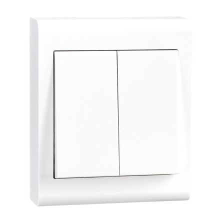 SG Bryter Påvegg Hvit 1+1