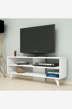 Hanah Home - Mediataso One - Valkoinen - TV-tasot & mediatasot - - Homeroom