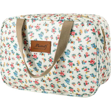 Vandtæt toilet taske, foldbar kosmetiktaske, brusebadstaske med lynlås, kosmetiktaske organizer til kvinder.