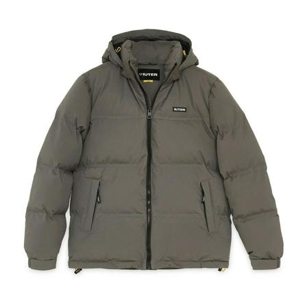 Iuter, Down Jackets Grijs, Heren, Maat:S