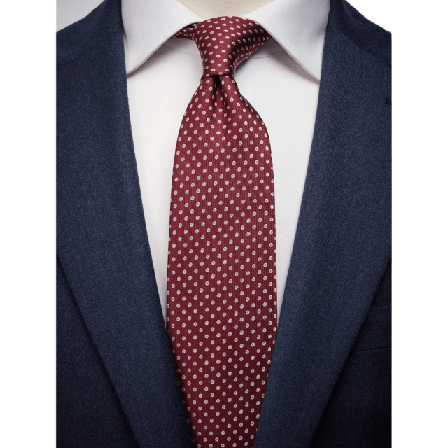 John Henric Tie Dot Kostymtillbehör Herr Röd 7,5