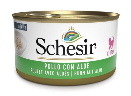 Schesir Pollo Con Aloe Cibo Umido Per Gattini Lattina 85g