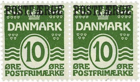 Danmark 1922 - Postfærgemærke AFA 5 - Par - Postfrisk