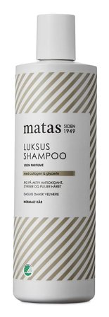 3 for 2 - Matas Striber Luksus Shampoo til Normalt Hår Uden Parfume 500 ml, Hår, Shampoo, Hårshampoo