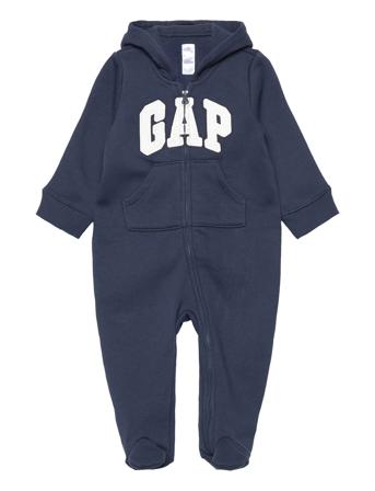 V-B Logo Flc Ftd Långärmad Bodysuit Blå GAP