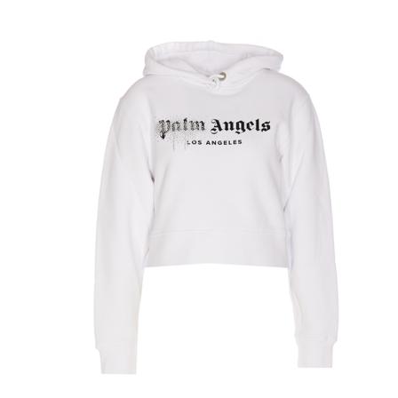 Palm Angels Hoodies , Wit , Dames , Maat: S