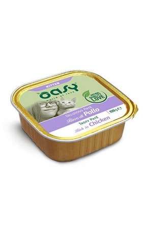 Oasy Delizioso Paté Kitten Ricco Di Pollo 100g