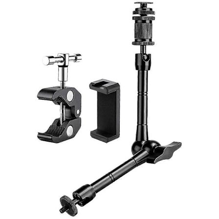 1 Set Clip-on Mobiltelefonhållare, Justerbar Telefonhållare, Telefonfäste