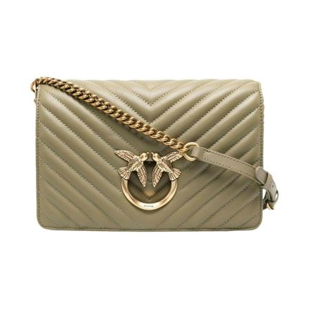 Pinko, Shoulder Bags Zielony, Kobieta, Rozmiar: ONE Size