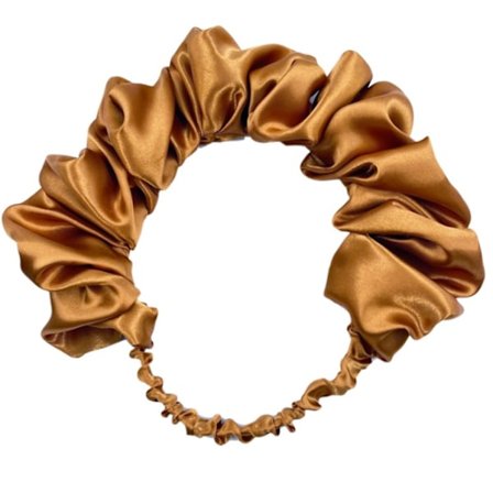 Plisserade enfärgade hårband med bred kant
