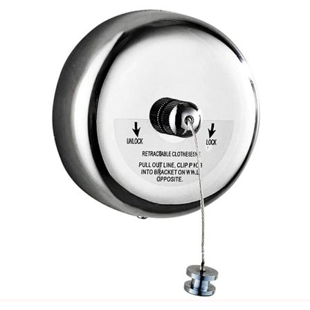 Infällbar och justerbar tvättlina 2,8 meter—max