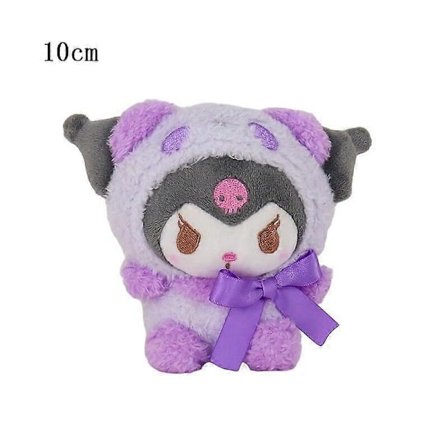 10-15cm Sanrio Plysj Kosedyr Tegneserie Anime Figur Kuromi My Melody Cinnamoroll Søte Dukker Baby Bursdagsgaver Kawaii Dekor