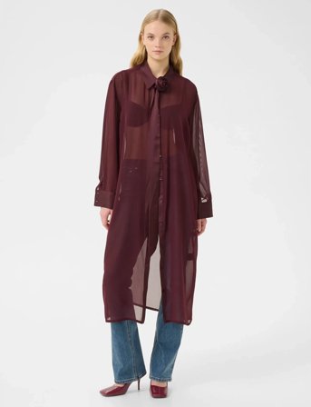 Gestuz Gzlynne Shirt Dress - Burgundy - 42
