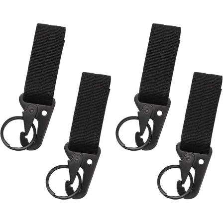 4 stk Belte Karabiner Taktisk Multifunksjonelle Karabiner Karabinerkrok Stroppklipp For Camping, Fotturer, Utendørsaktiviteter