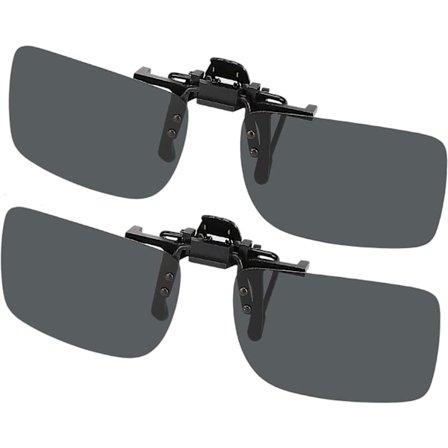 Kiinnittettävät aurinkolasit 2 paria Polarisoivat linssit Sopivat reseptilinssien päälle Taittuva kehyksetön Myopia Myopia-aurinkolasit Miehille ja 