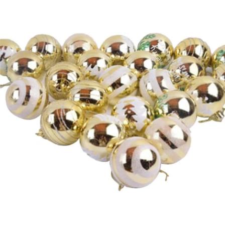 36 kpl särkymätöntä joulukuulaa 6 cm, joulukuusen koristeluun