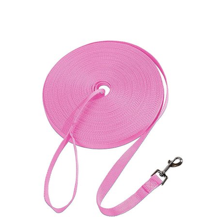 Koiran koulutusliina, erittäin pitkä liina, kestävä nylonliina väistökoulutukseen, jäljitykseen, leirintään ja takapihalle.