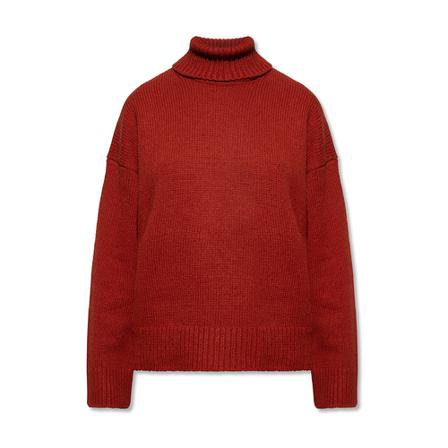 Samsøe Samsøe, Wool turtleneck sweater Rood, Dames, Maat:XL,wol