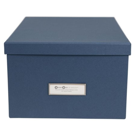 BIGSO BOX Förvaringsbox med lock kartong blå - Lyreco - Kontorsmaterial - Arkivering och kontorsförvaring - Förvaringslådor