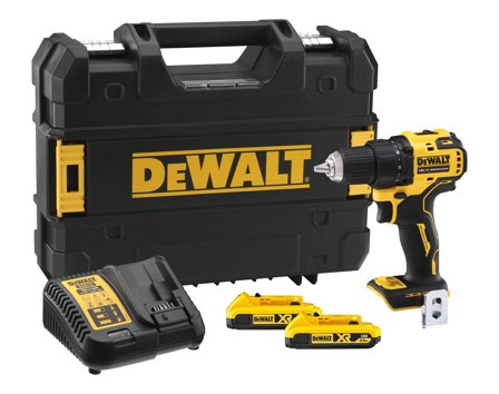 Dewalt DCD708D2T-QW Bore-/skruemaskine med batteri og oplader, Maskiner