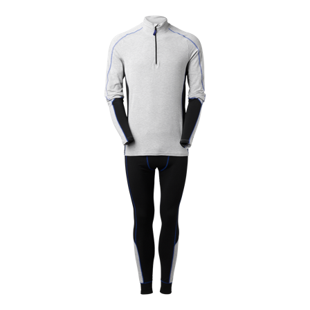 South West Whistler Undertøy grå/svart Gråmelert, Klær