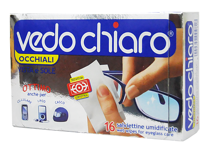 Vedochiaro Salviette Occhiali 16 Pezzi