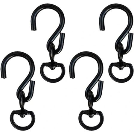 /EA/4-pakning roterende planteopphengskroker, kraftige hengende planteoppheng