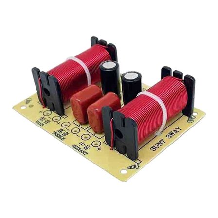 3-veis lydhjemmehøyttaler delefilter med diskant, mellomtone, bassmodul, frekvensdeler ombyggingssett for 4-11 tommers høyttalere