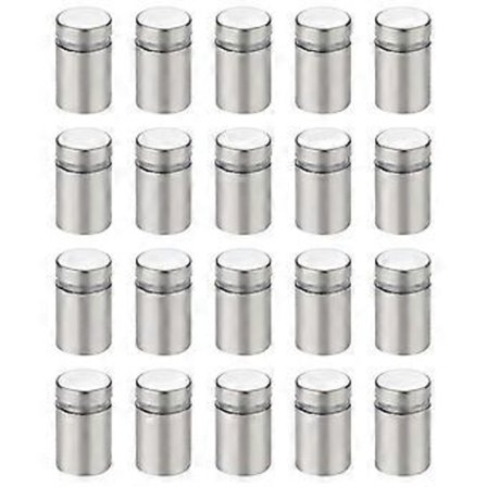 20 stk. afstandsskruer i rustfrit stål, lette skiltsruer til glasskilte og akrylplader ( )