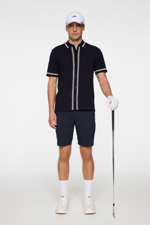 J.Lindeberg - Nicolai Knitted Polo Shirt - Golf - Blue - Men - M