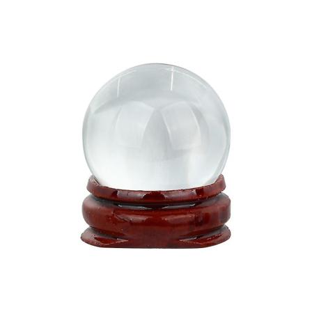 Hot! 30 mm Naturlig Kvarts Magisk Krystallkule Healing Ball Kule og stativ