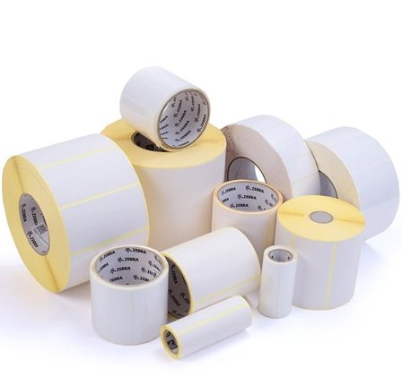 Zebra Label, Paper, 108x38mm, Thermal Transfer, Z-PERFORM 1000T REMOVABLE, Uncoated, Removable Adhesive, 76mm Core