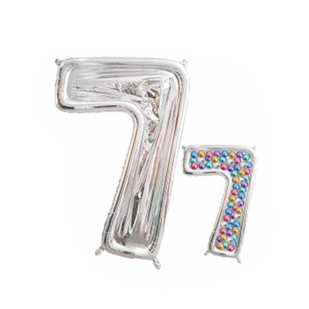 Numbers Ballonger Ramme Number Ballong Stand Display 7 7