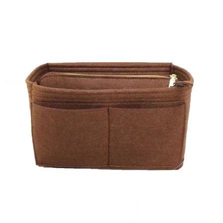 2023 New Best Discount Travel Organizer Handväska Filtväska Tote Liner Handväska Påse Insats Dam 3 storlekar Brown