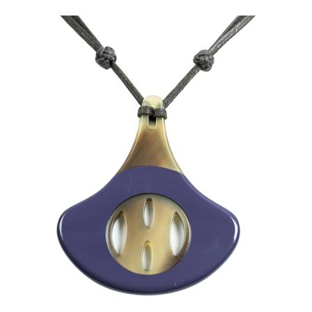 Hermès Vintage Pre-owned Buffalo Horn Necklace Lilla, Dame Vintage Smykker, Størrelse: ONE Size
