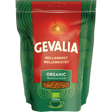 Snabbkaffe Gevalia Instant Mellanrost Ekologisk 150g