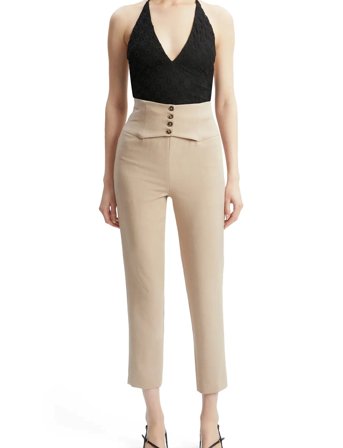 Bardot Corset Pant - Cream - 40
