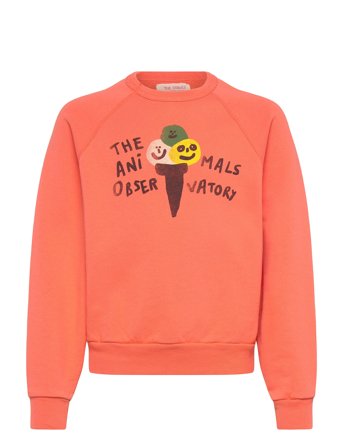 THE ANIMALS OBSERVATORY | Shark Kid Sweatshirt Salmon | 8 Y