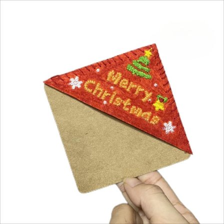 Broderte hjørnebokmerker Filt Brodert bokmerkebok