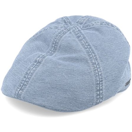 Stetson - Blå flatcap Keps - Texas Cotton/Linen Blue Flat Cap @ Hatstore