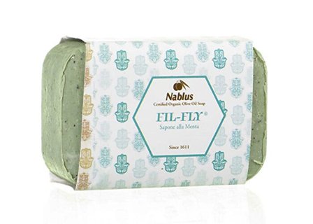 Nablus Sapone Fil-Fly Biologico Vegetale Menta 100g