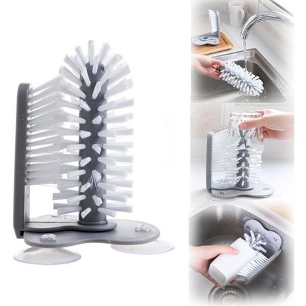 Opvaskebørste - Glasrensebørste - Ølglaskost - Til glas & bestik - Børsterenser